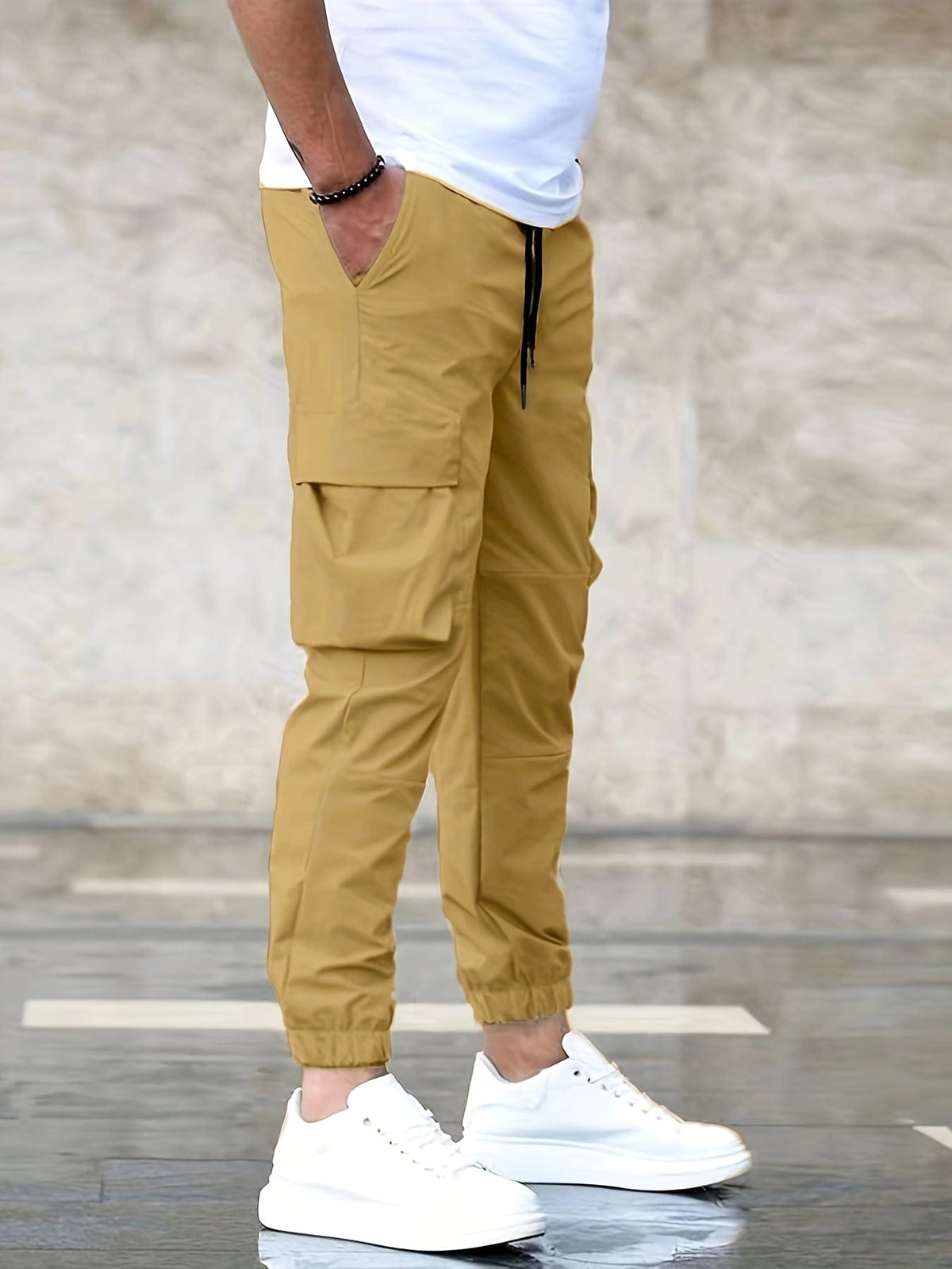 Pantalons Cargo Élégants en Tissu Polyvalent - Maison Claire et Sylvie