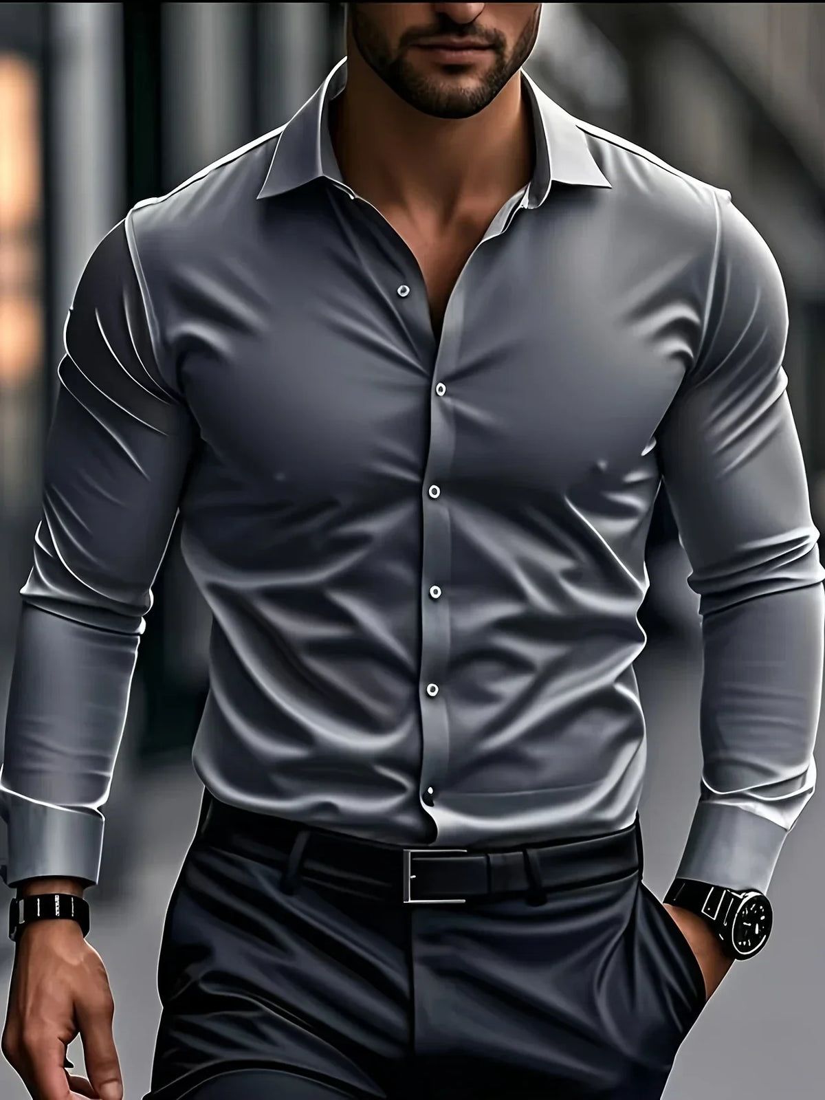Maevine | Chemise élégante à manches longues avec boutons