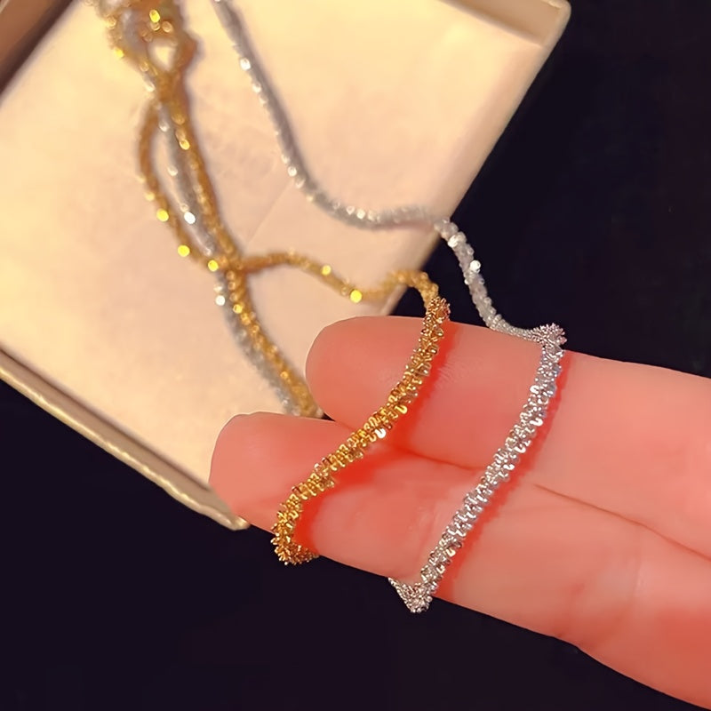 Lucie™ | Set Collier & Bracelet Scintillant Minimaliste