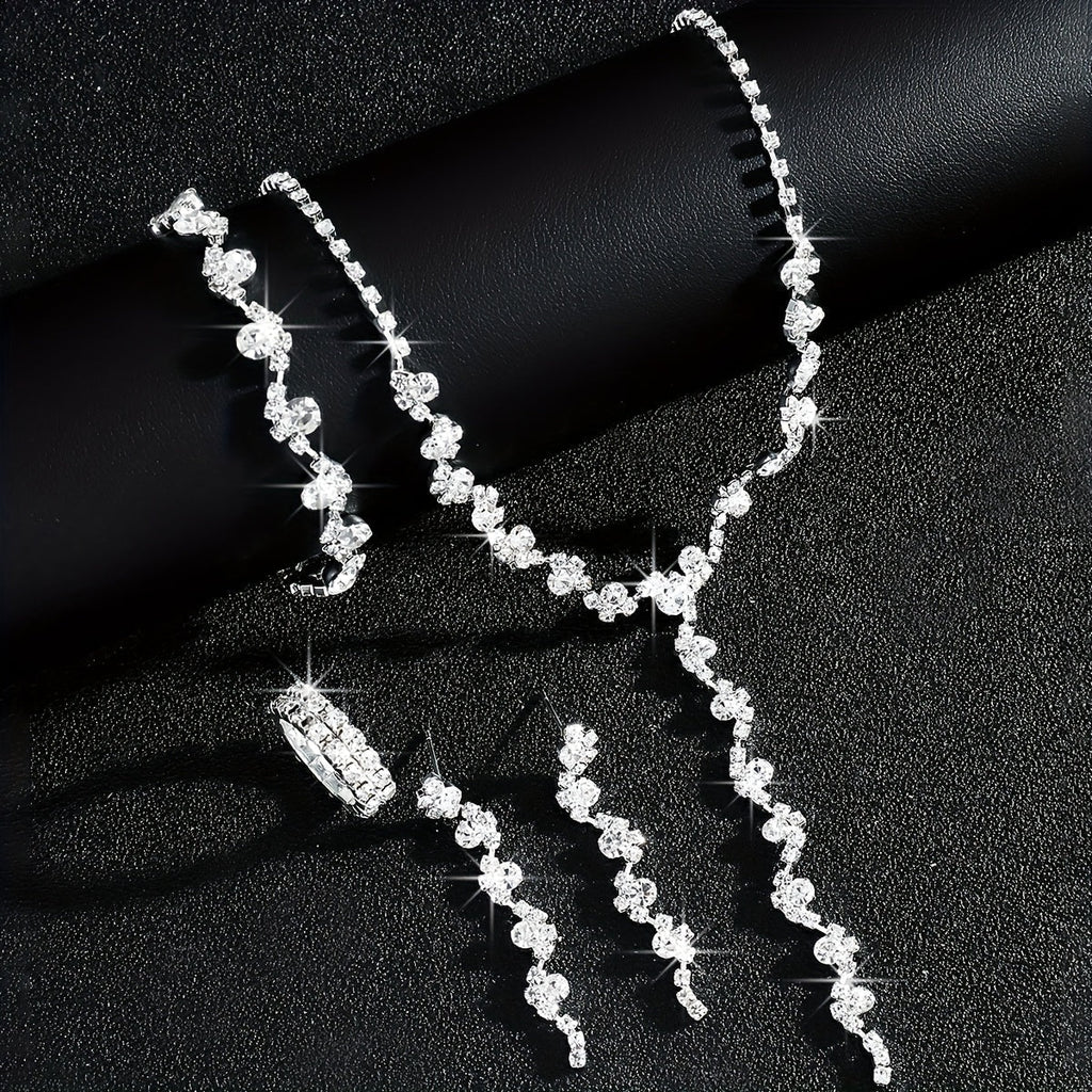 Valentine™ | Set Bijoux Fleur Étincelante Haut de Gamme