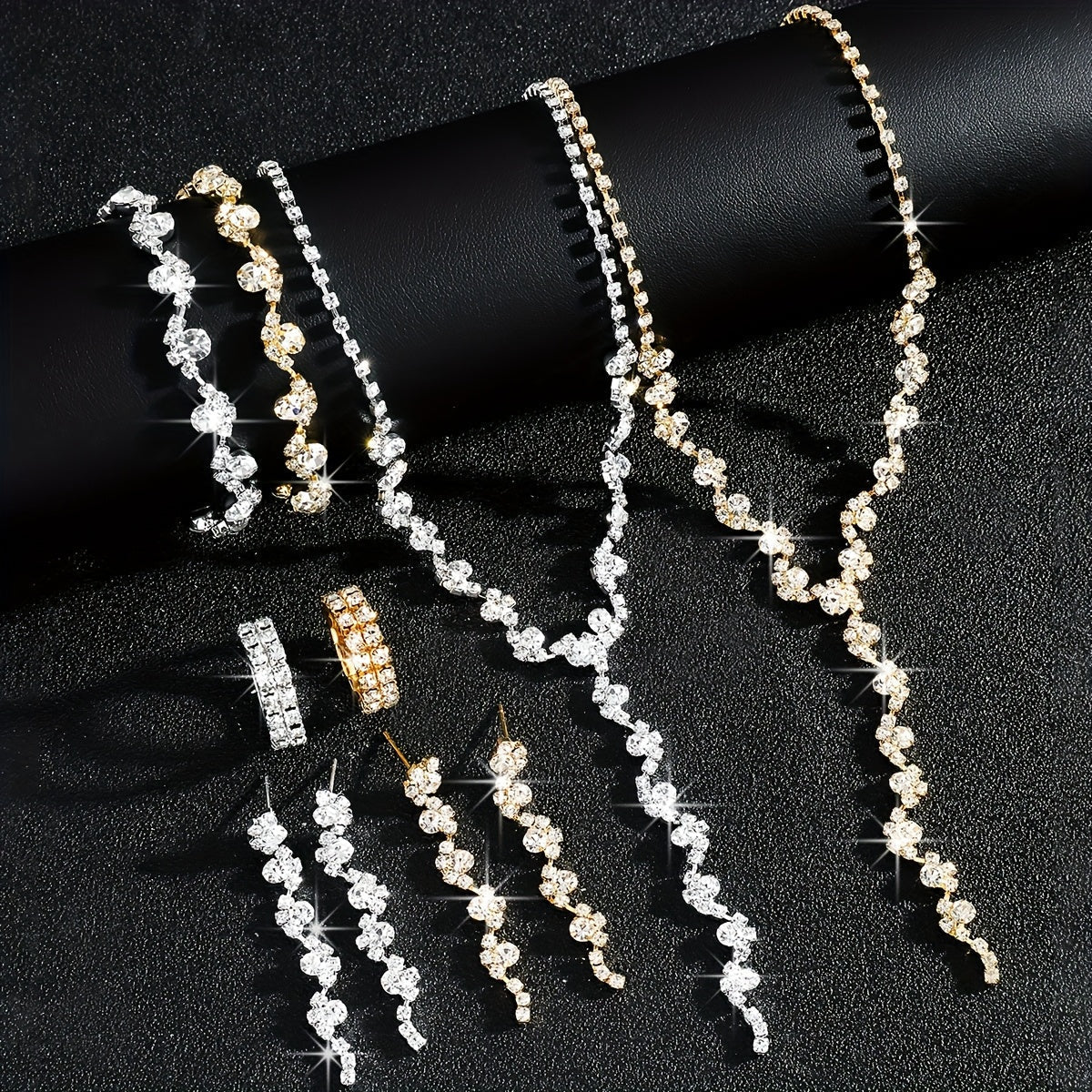 Valentine™ | Set Bijoux Fleur Étincelante Haut de Gamme