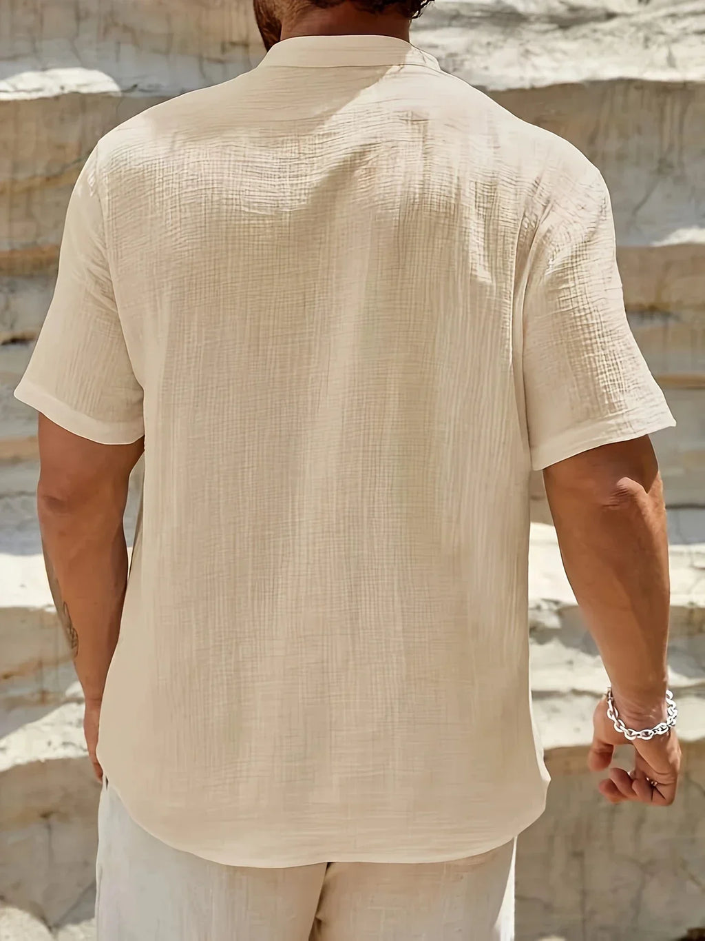 Maevine | Chemise d'été élégante à col montant