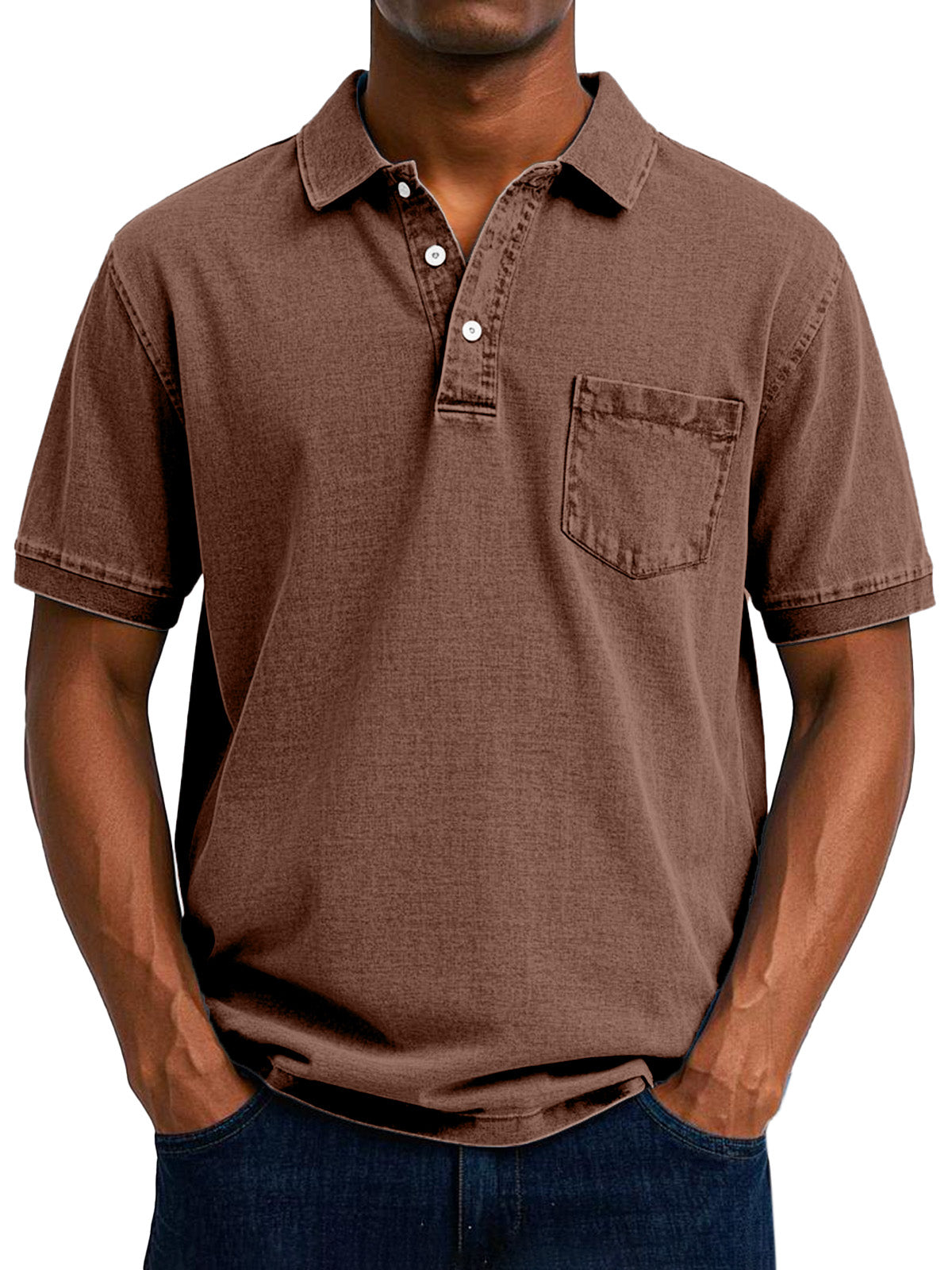 Maevine  | Chemise Polo Vintage Décontractée pour Homme