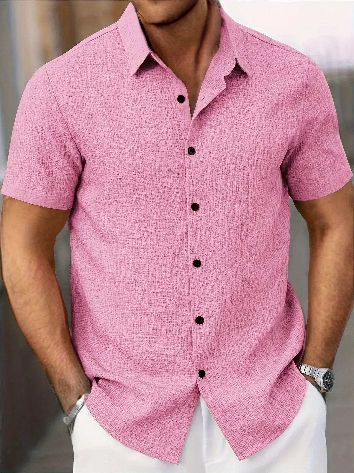 Maevine | Chemise légère à manches courtes en mélange de lin