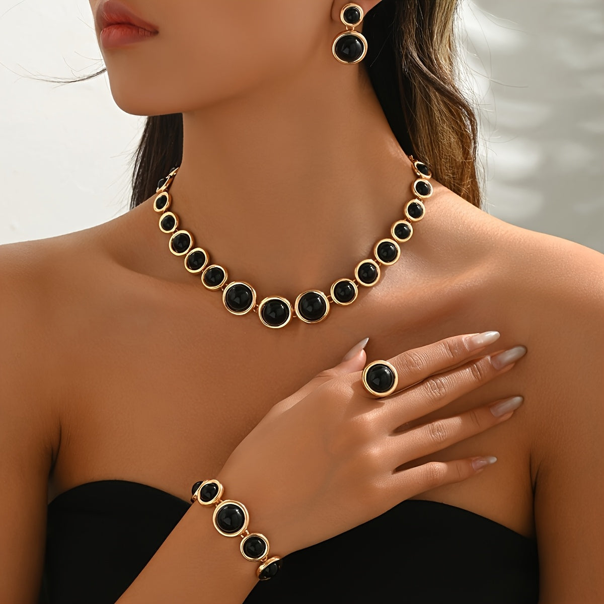 Ginette™ | Set Bijoux Rétro 4 Pièces