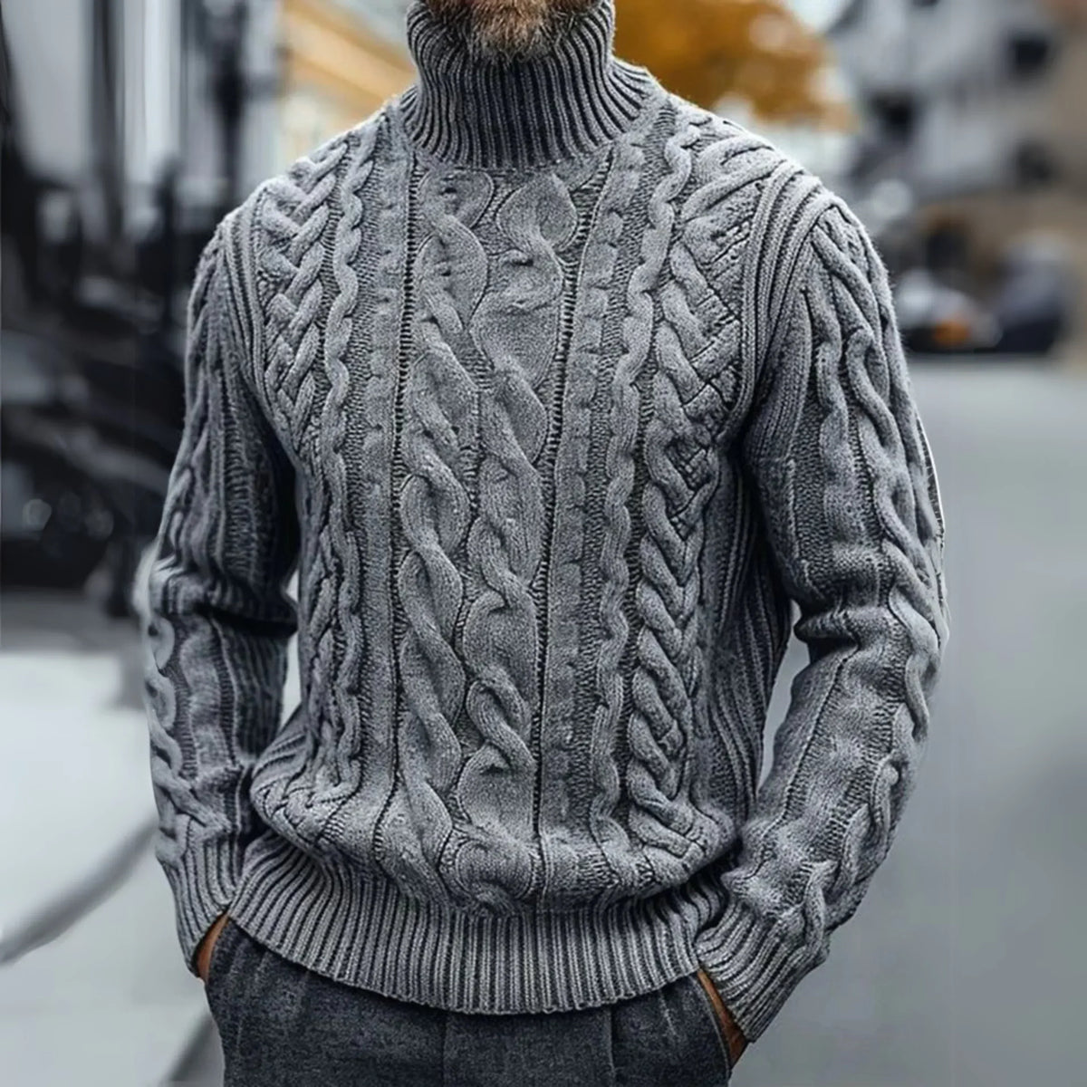 Pull Torsadé Vintage en Cachemire - Élégance intemporelle