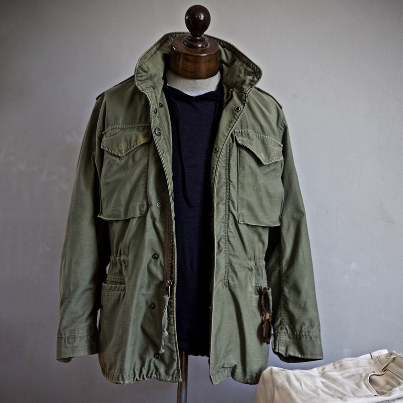 Manteau Militaire Élégant en Tissu Luxe - Modèle M65