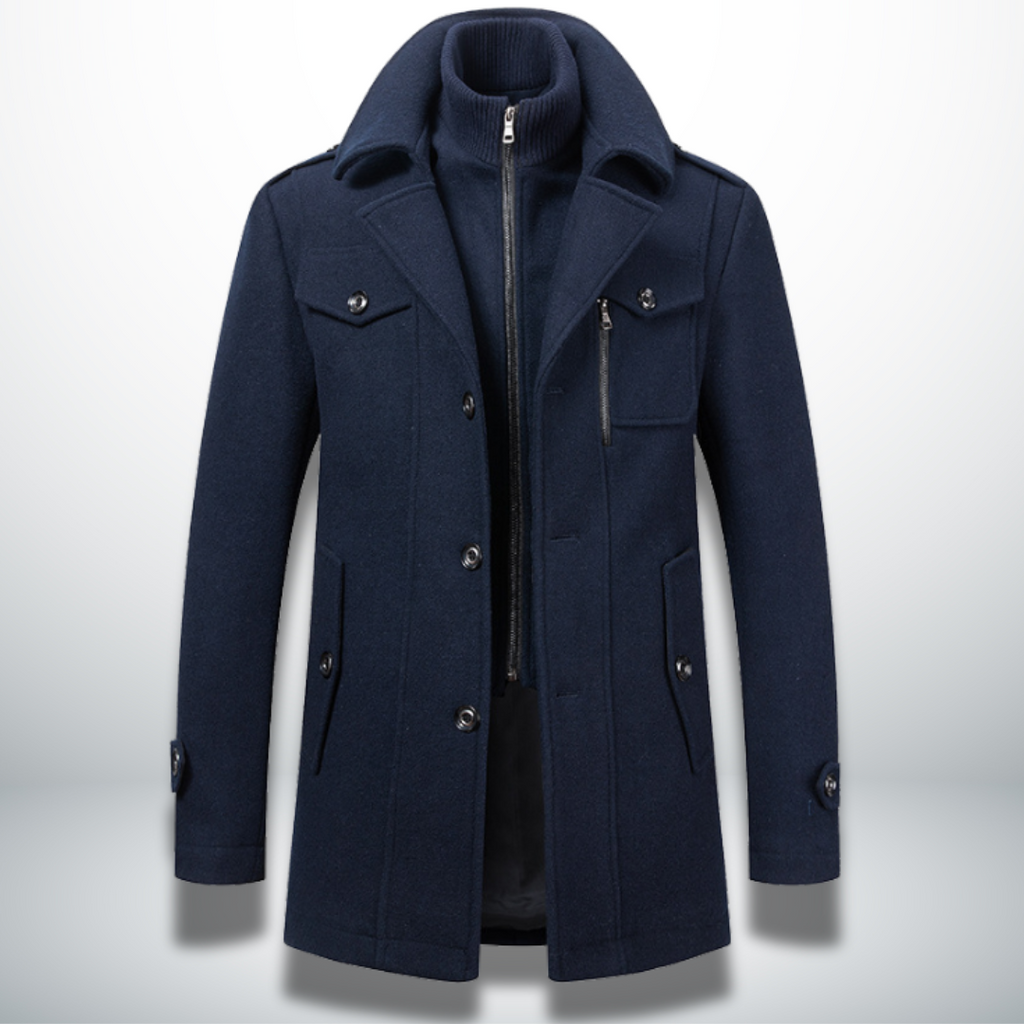 Manteau d'Hiver Élégant Angelo en Laine Précieuse - Maison Claire et Sylvie