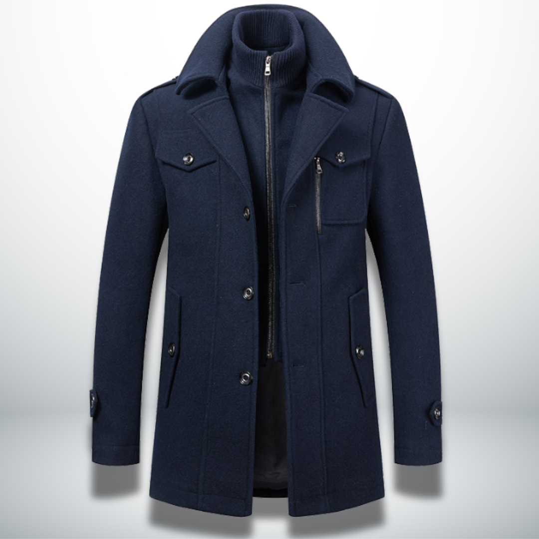 Manteau d'Hiver Élégant Angelo en Laine Précieuse - Maison Claire et Sylvie