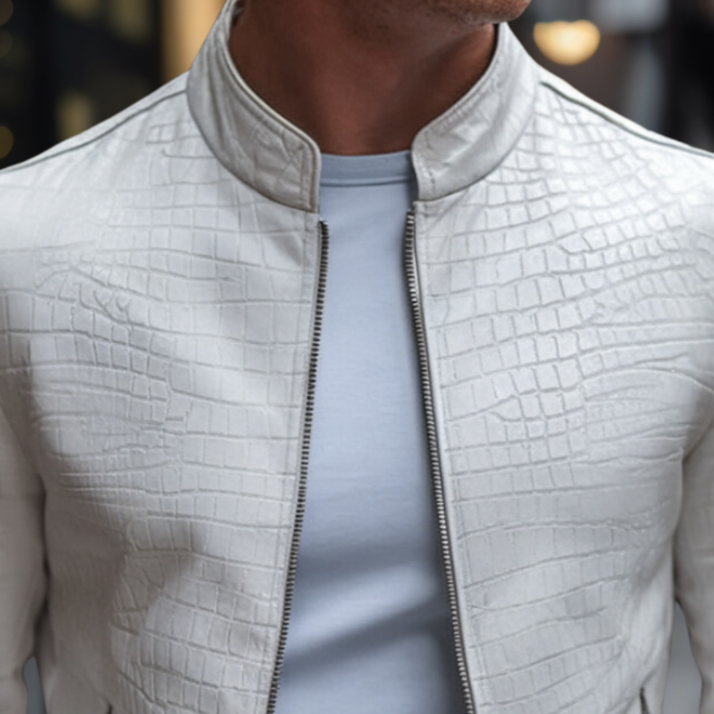 Veste en Python Élégante - Maison Claire et Sylvie