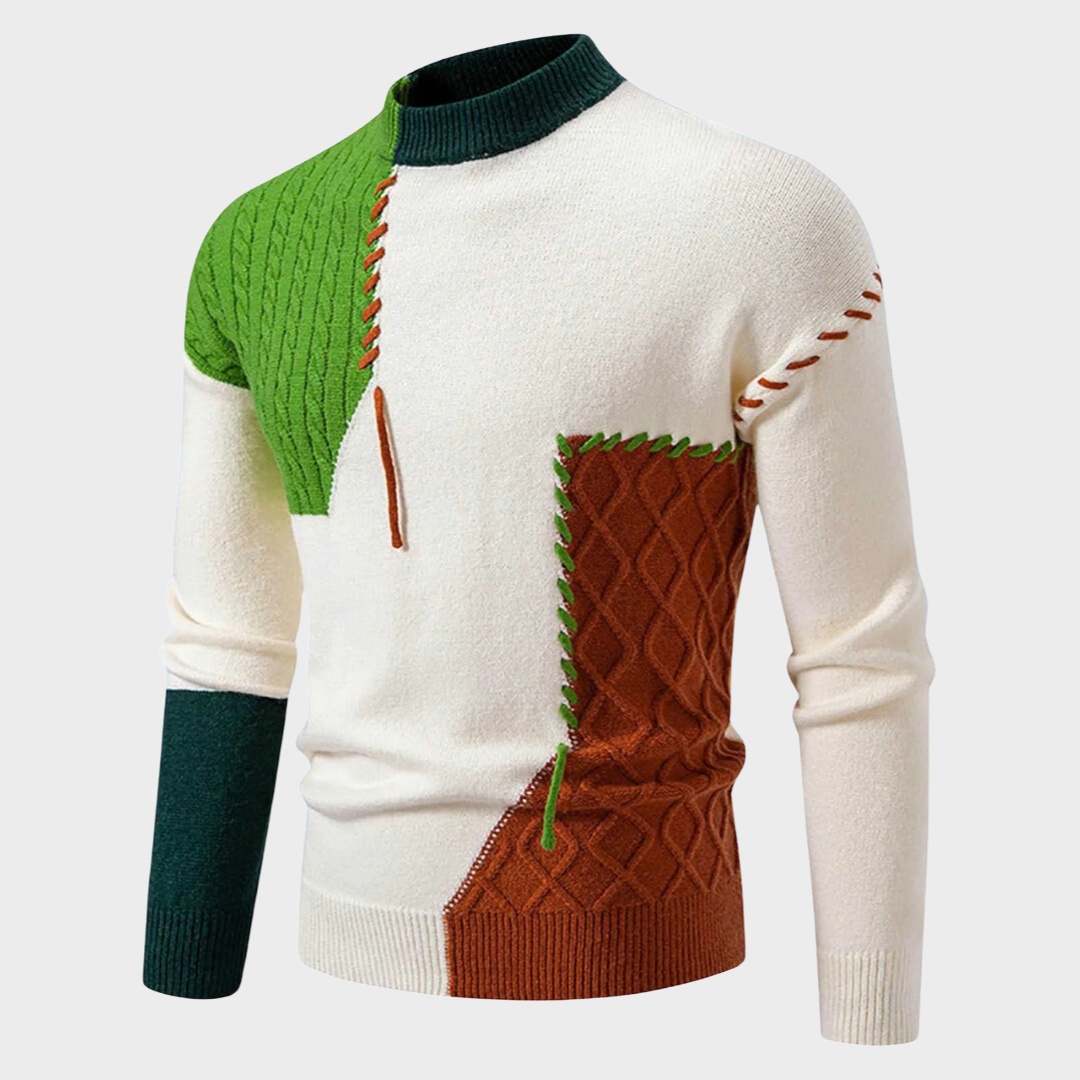 Pull Chic en Maille Texturée aux Détails Élégants