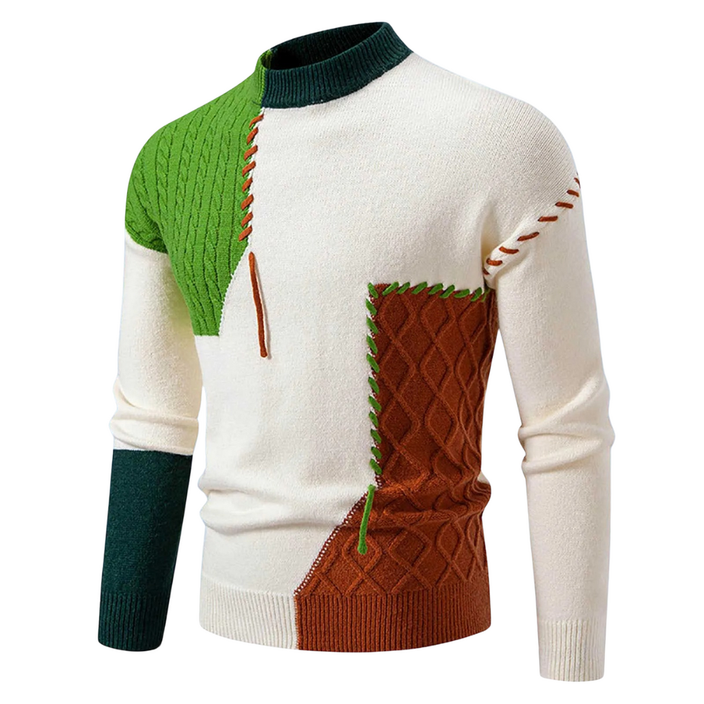 Pull Chic en Maille Texturée aux Détails Élégants