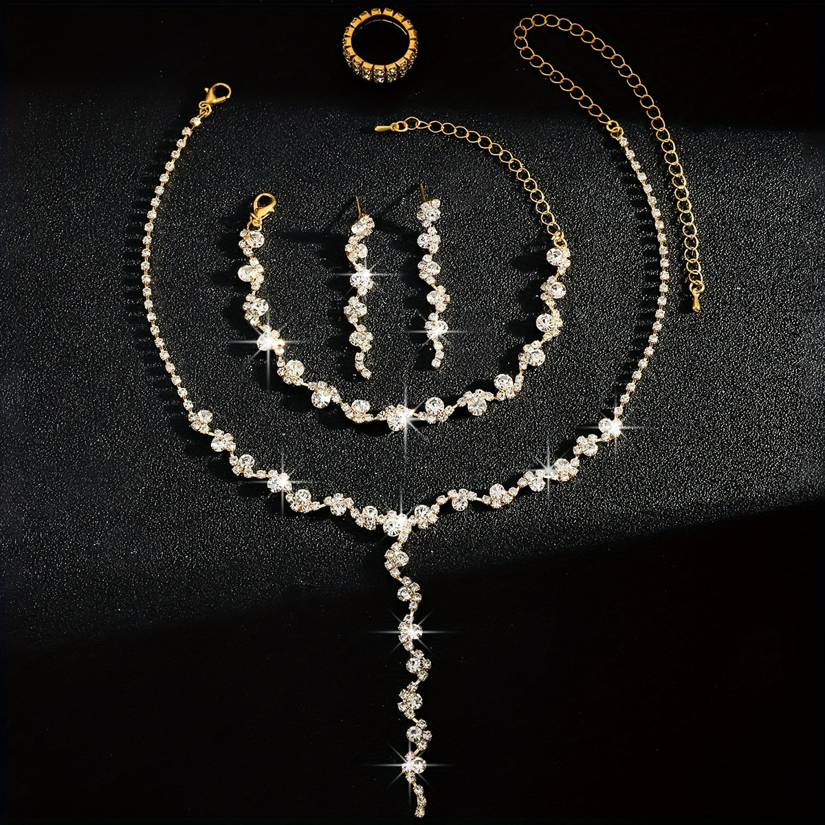 Valentine™ | Set Bijoux Fleur Étincelante Haut de Gamme