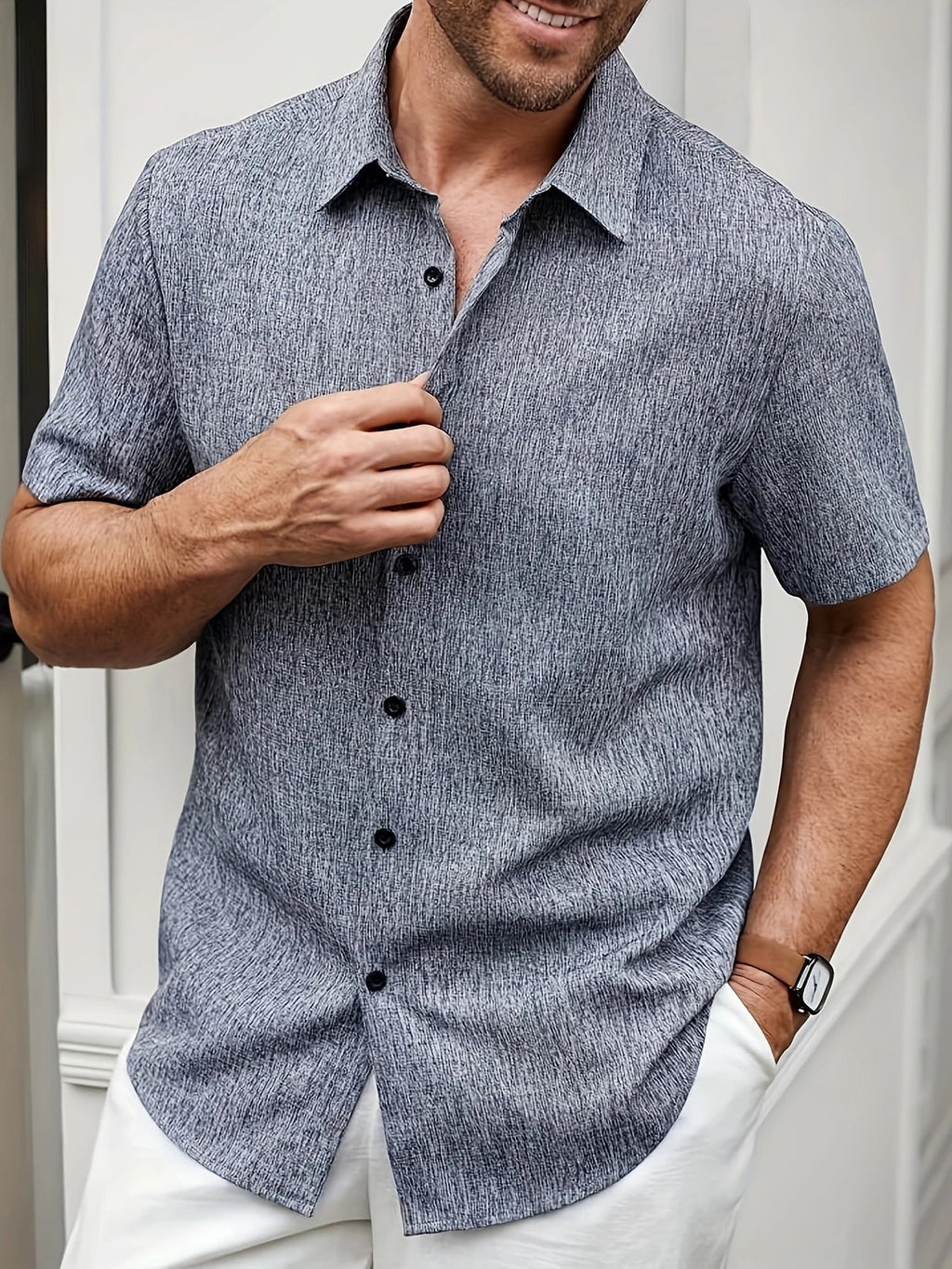 Maevine | Chemise légère à manches courtes en mélange de lin
