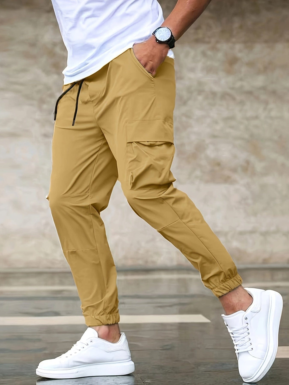 Pantalons Cargo Élégants en Tissu Polyvalent - Maison Claire et Sylvie