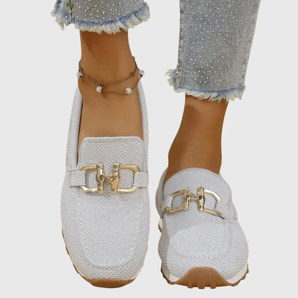 Camilla | Slip-on sportives à détail doré