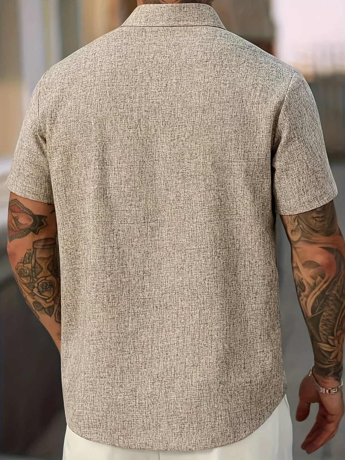 Maevine | Chemise légère à manches courtes en mélange de lin