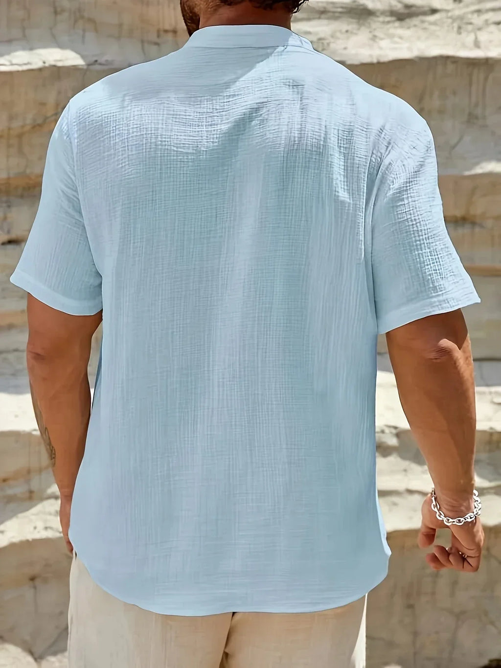 Maevine | Chemise d'été élégante à col montant