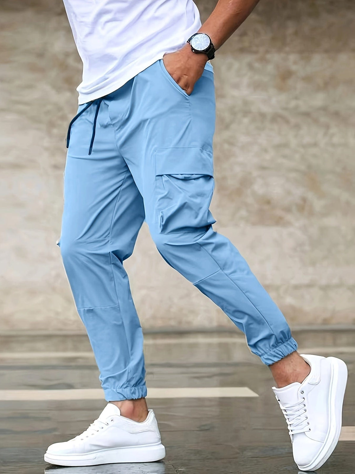 Pantalons Cargo Élégants en Tissu Polyvalent - Maison Claire et Sylvie