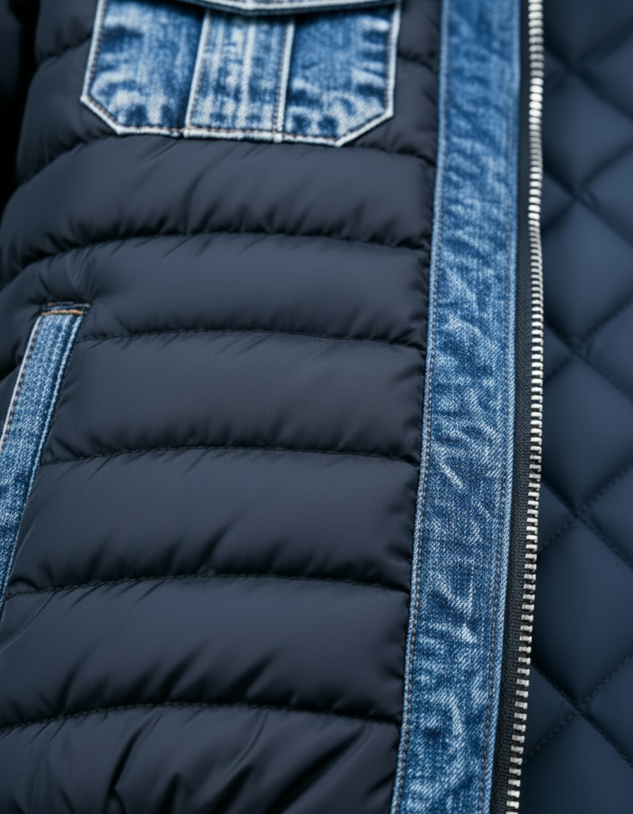 Lucas | Veste matelassée style denim