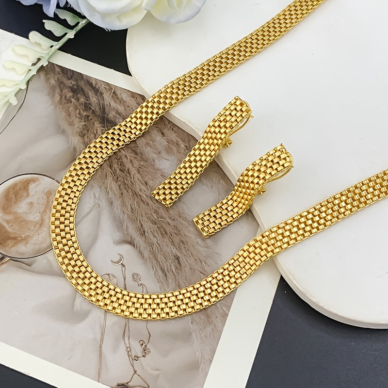 Aurélie™ | Set Collier Long, Bracelet & Boucles d'Oreilles Raffiné