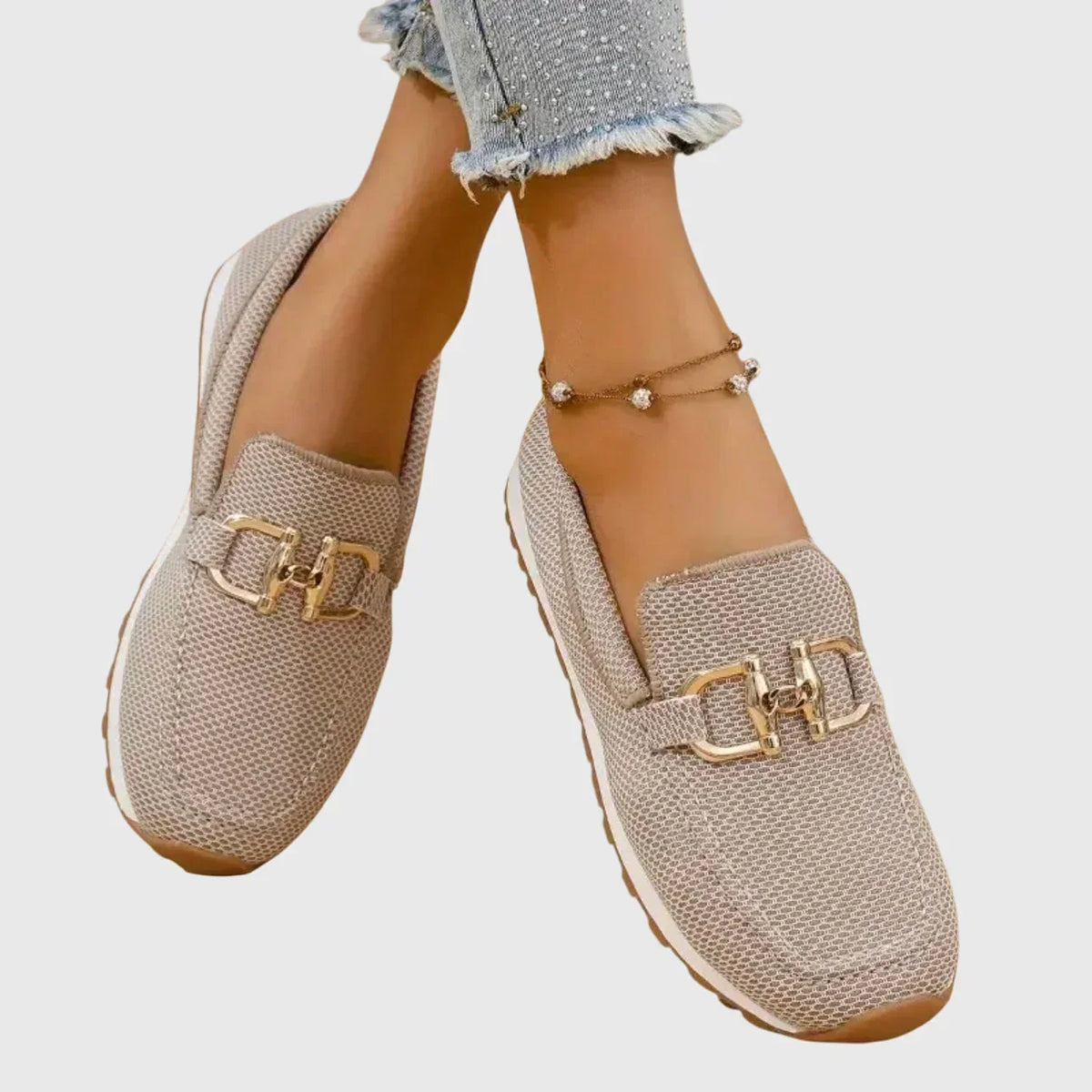 Camilla | Slip-on sportives à détail doré