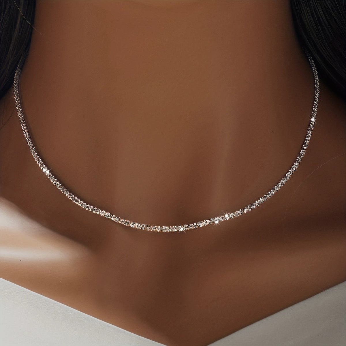 Lucie™ | Set Collier & Bracelet Scintillant Minimaliste