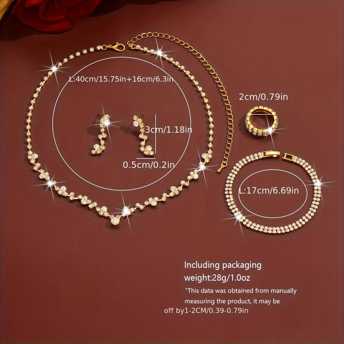 Bénédicte™ | Set Bijoux Élégant Léger 4 Pièces