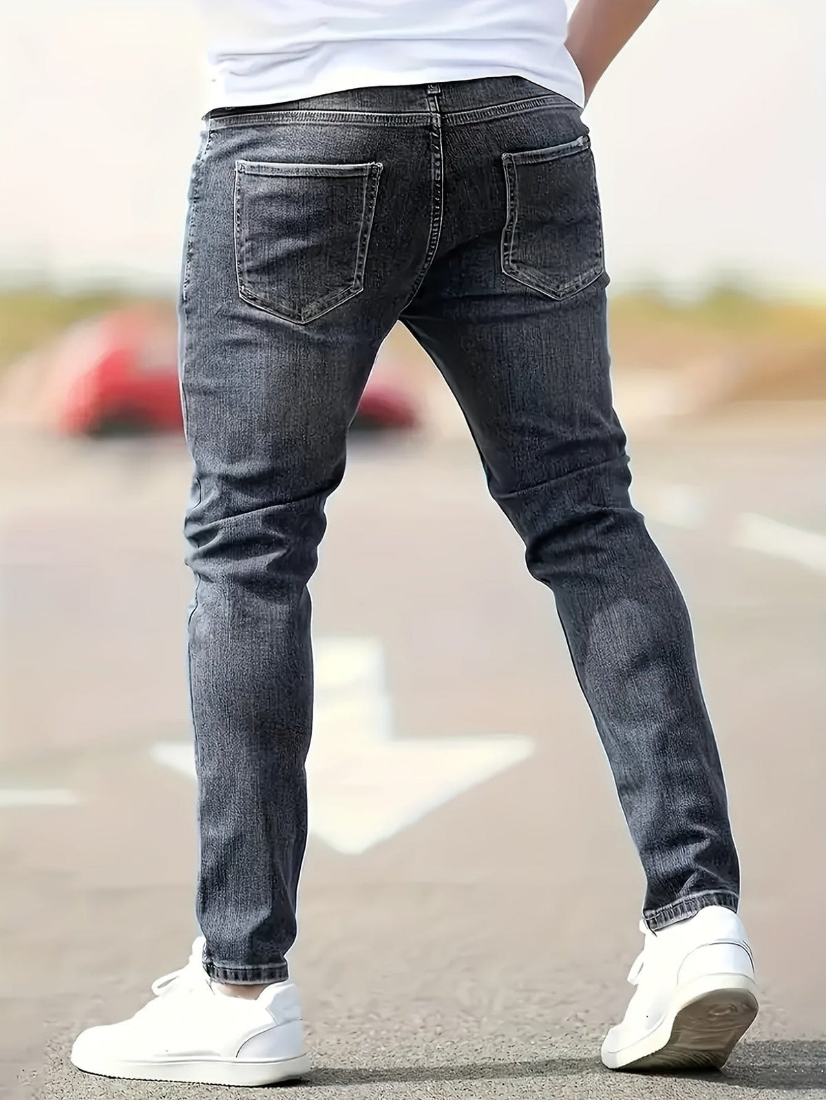 Jeans Slim Élégants avec Détails Déchirés - Maison Claire et Sylvie