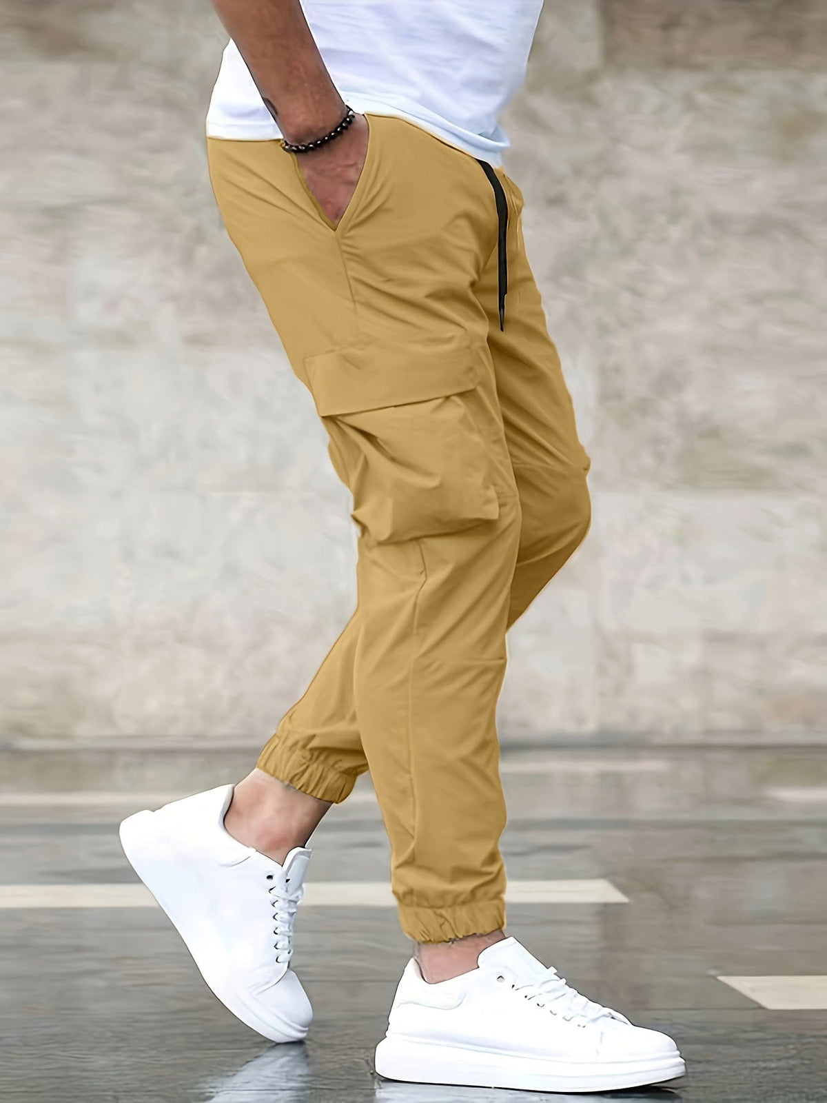 Pantalons Cargo Élégants en Tissu Polyvalent - Maison Claire et Sylvie