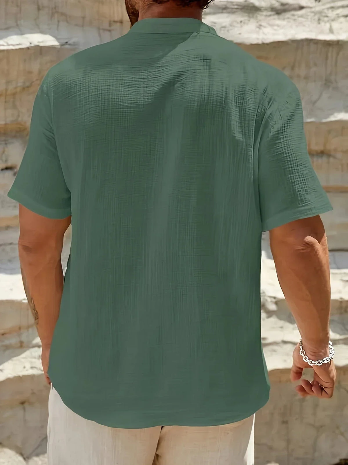 Maevine | Chemise d'été élégante à col montant