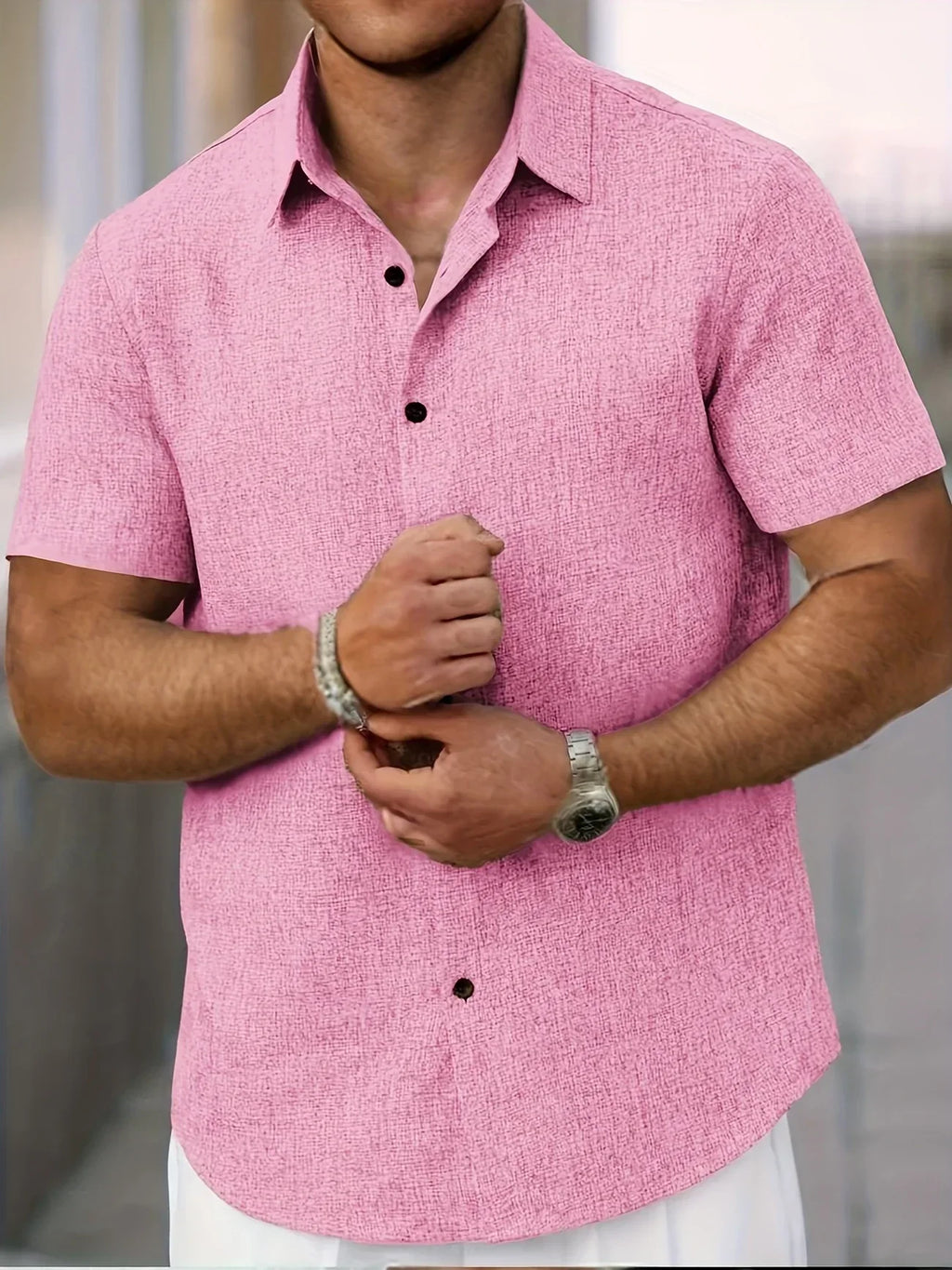 Maevine | Chemise légère à manches courtes en mélange de lin