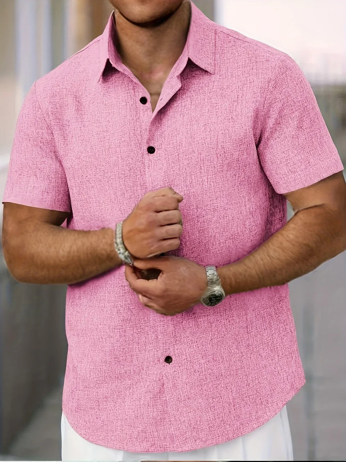 Maevine | Chemise légère à manches courtes en mélange de lin