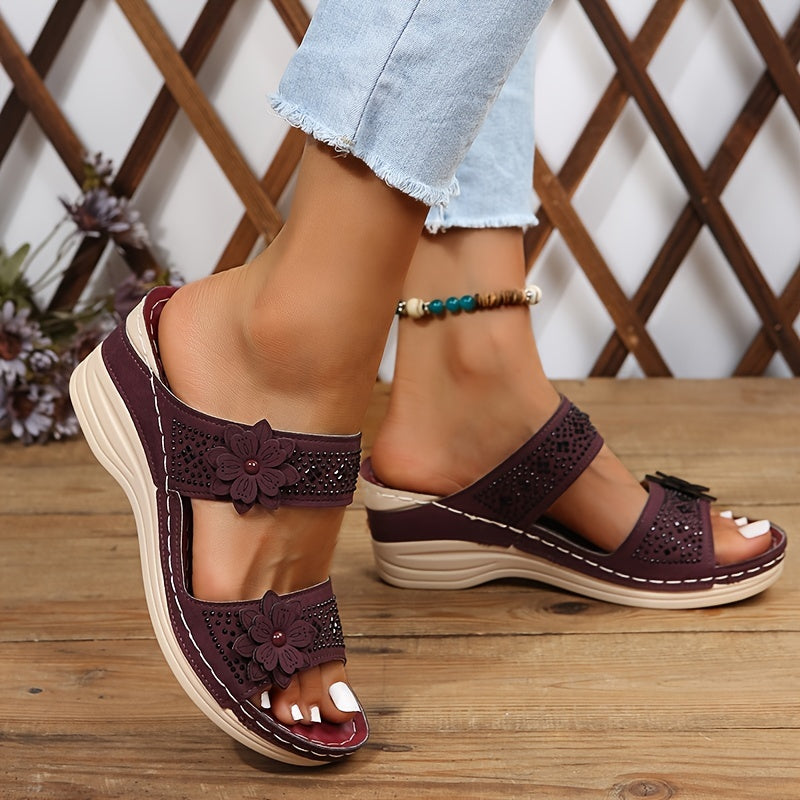 Renée™ | Sandales Confort Compensées