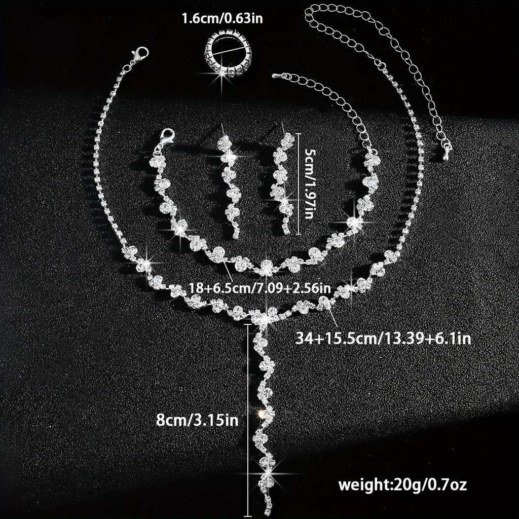 Valentine™ | Set Bijoux Fleur Étincelante Haut de Gamme