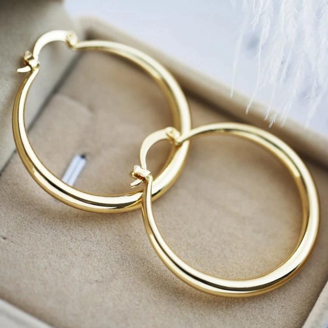 Clémence™ | Boucles d'Oreilles Dorées Intemporelles