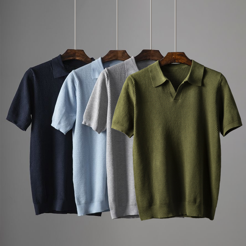 Polo d'été Élégant en Tissu Luxe - Maison Claire et Sylvie