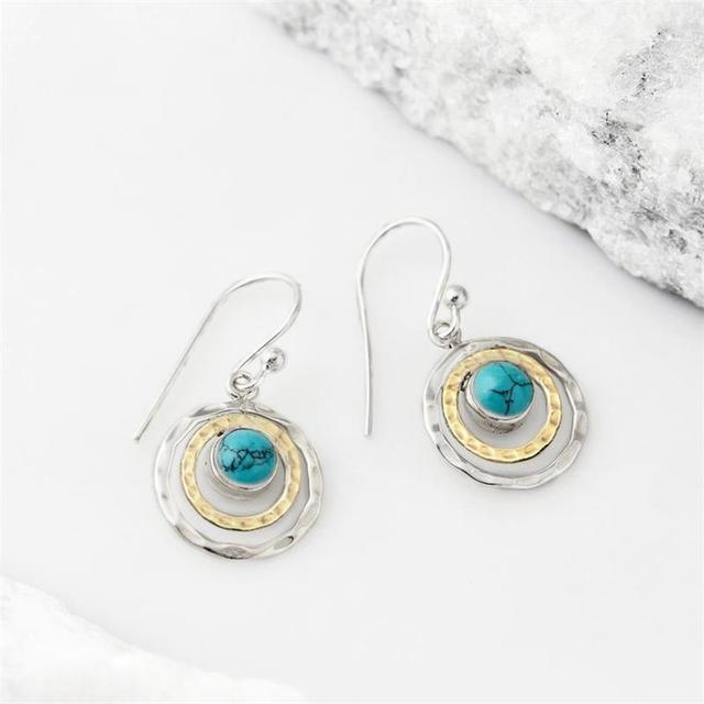 Romane™ | Boucles d'Oreilles Saturne Bohème Dorées