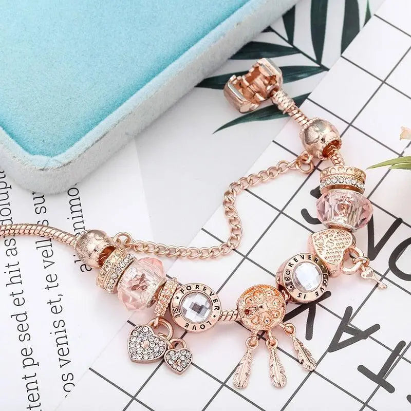 Roxane™ | Bracelet Breloques Attrape-Rêves en Argent Sterling