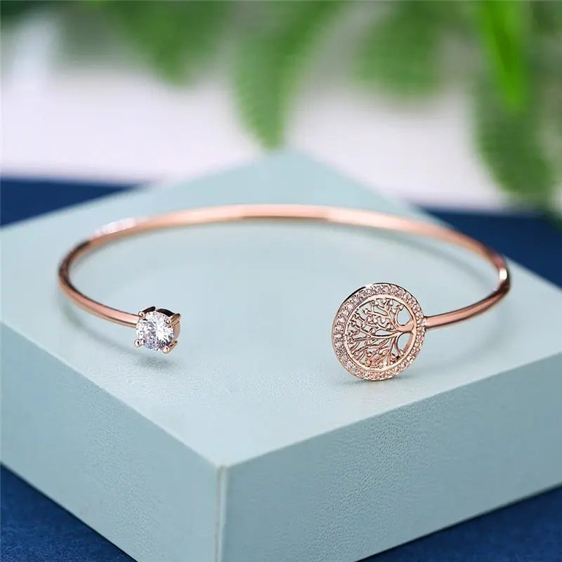 Mireille™ | Bracelet Ajustable Arbre de Vie
