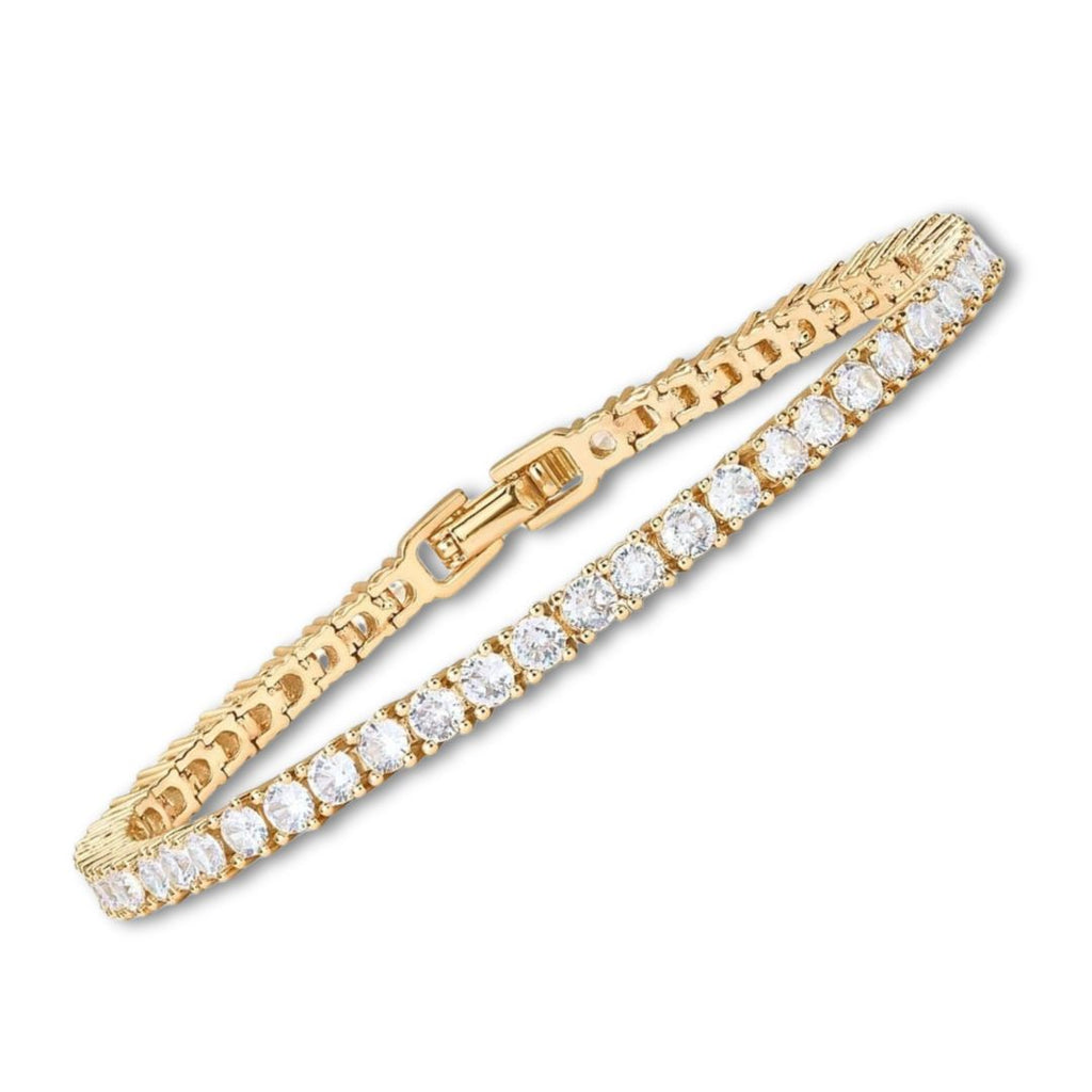 Aurore™ | Bracelet Tennis Doré en Moissanite