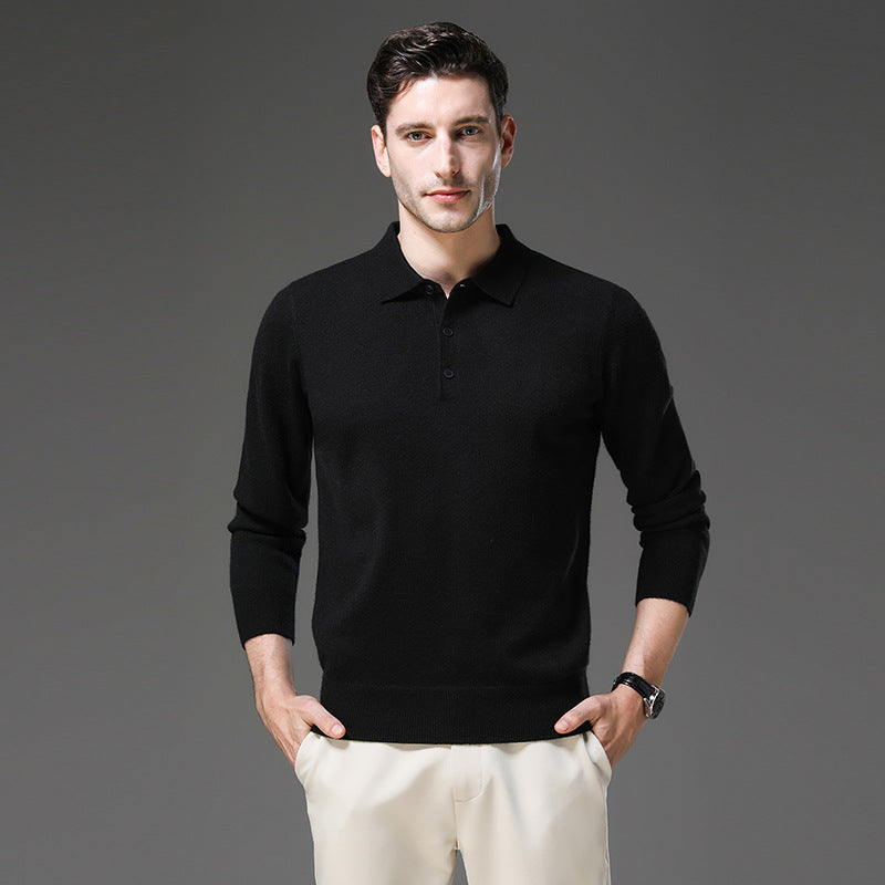 Pull Polo en Cachemire d'Élégance - Maison Claire et Sylvie