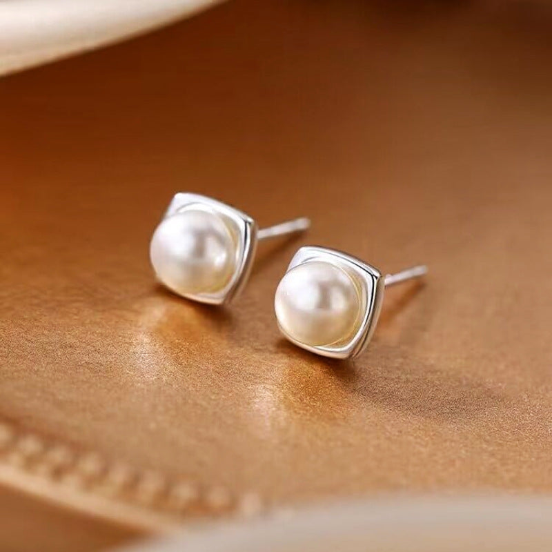 Maëlys™ | Boucles d'Oreilles Pendantes Perle d'Eau Douce