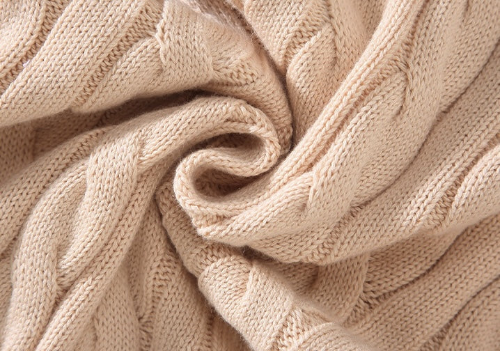 Pull Torsadé Élégance à Demi-Zip - Maison Claire et Sylvie