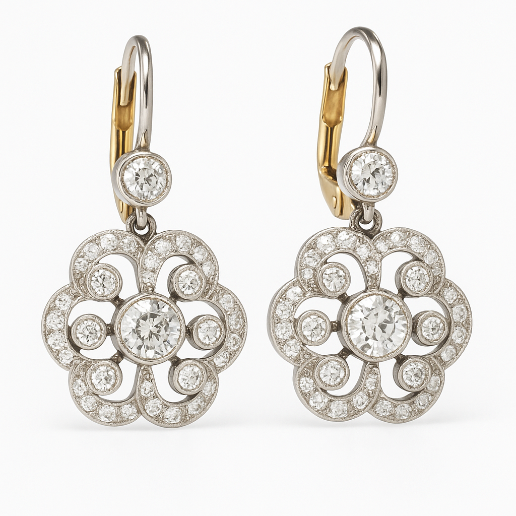 Berthe™ | Boucles d'Oreilles Mandala Cristal Rétro
