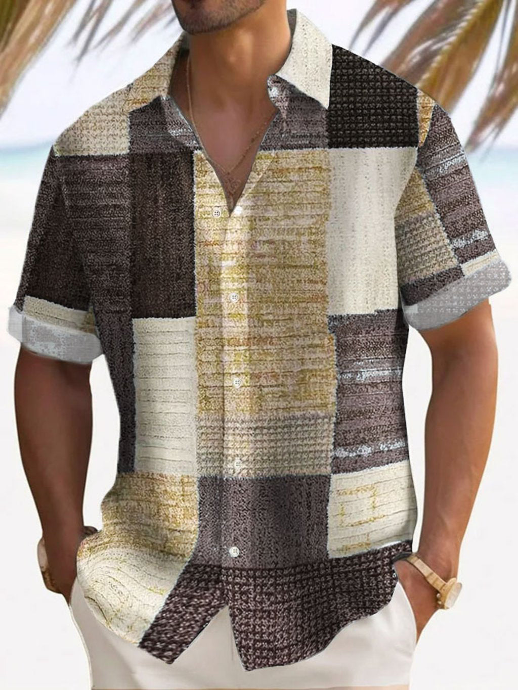 Maevine | Chemise élégante à manches courtes