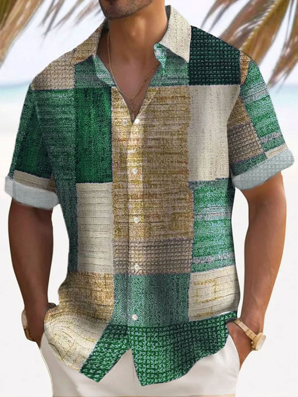 Maevine | Chemise élégante à manches courtes