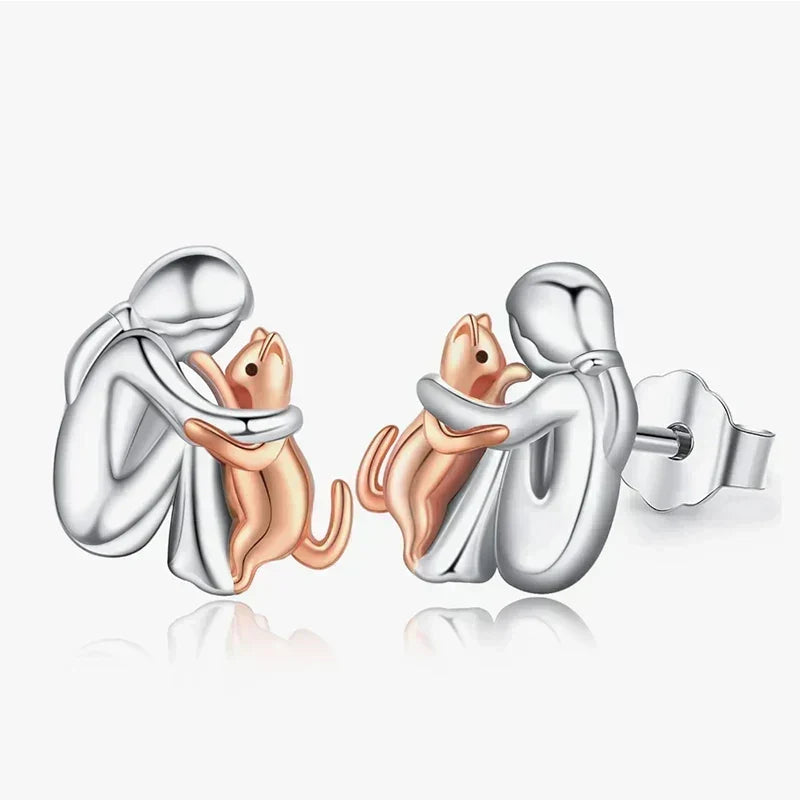 Aveline™ | Boucles d'Oreilles Icône Chat