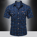 Maevine | Chemise élégante à manches courtes à carreaux