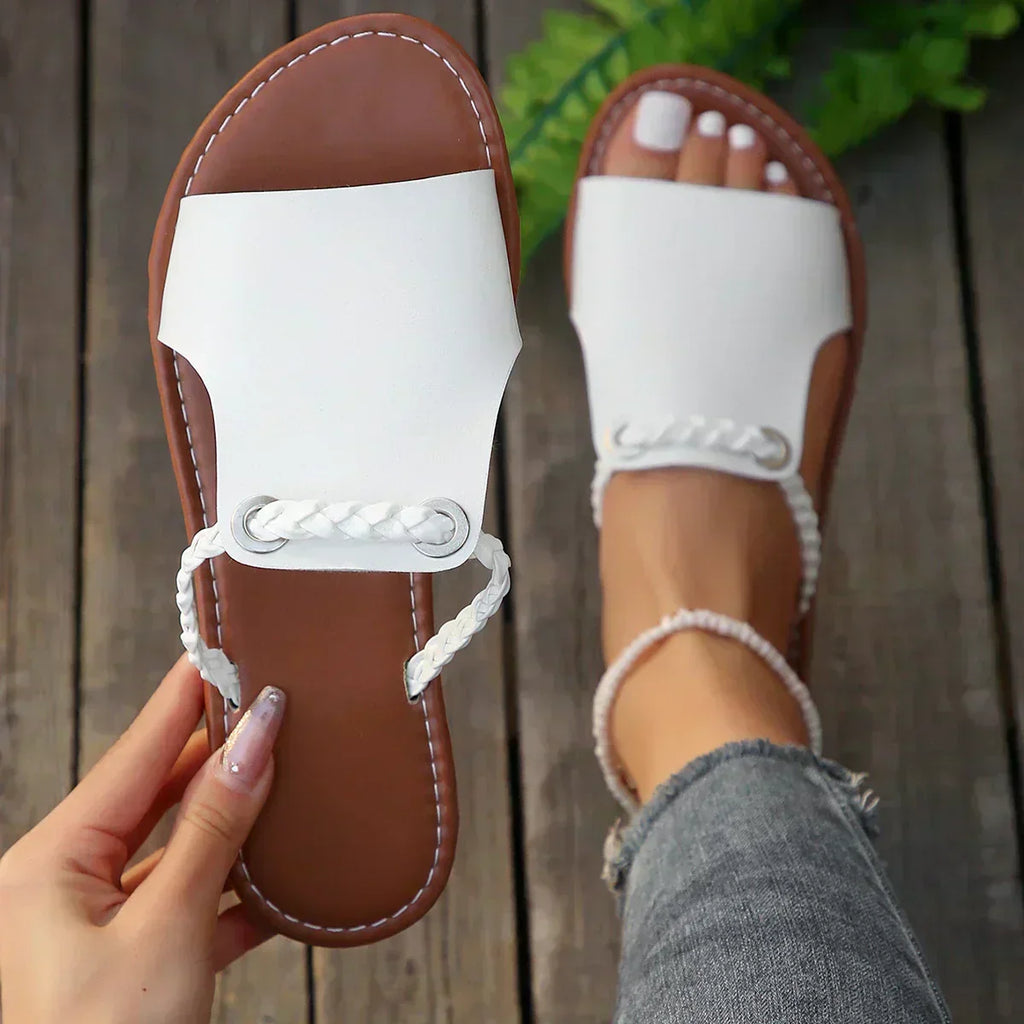 Marguerite™ | Sandales Tressées à Enfiler